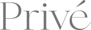Privé interjero dizaino studijos logotipas pilkas